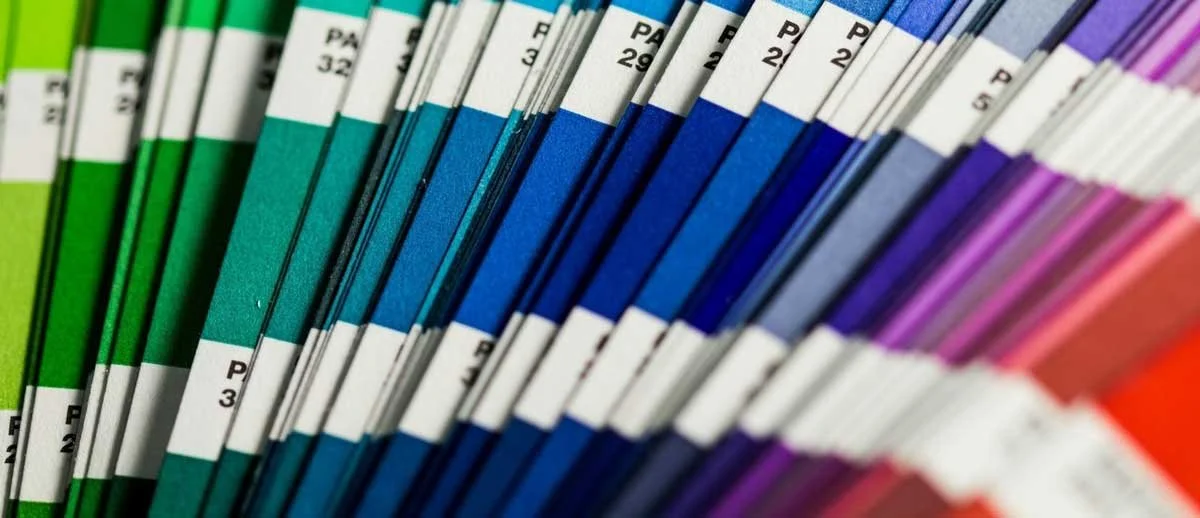 Paint colour swatches for colour matching